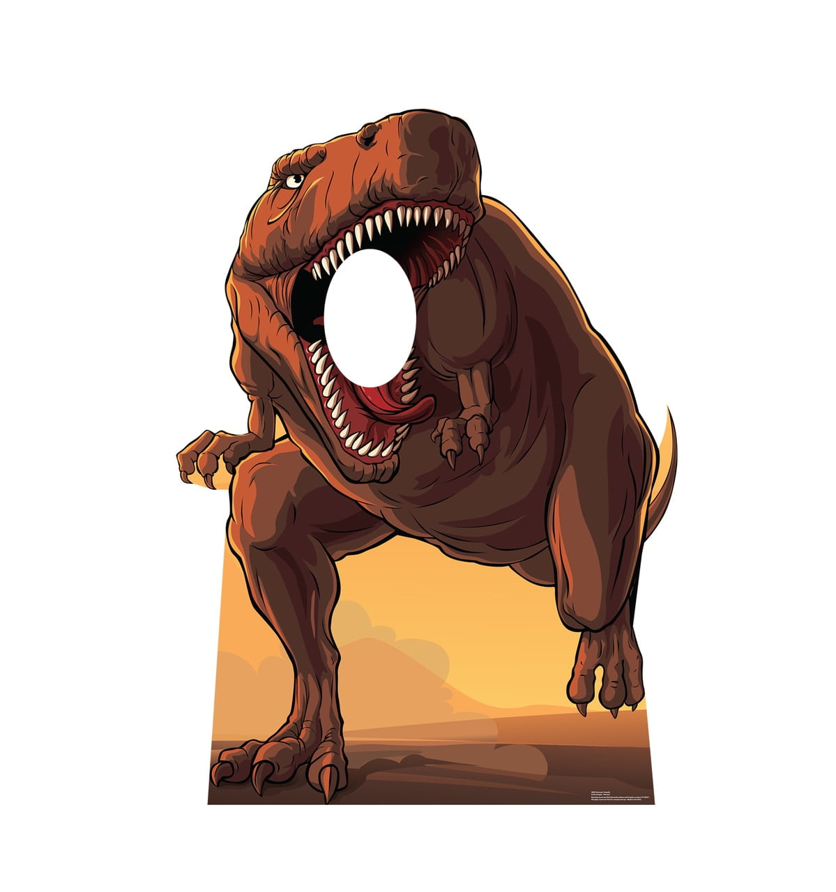 62'' Brown Dinosaur T-Rex Cardboard Standup