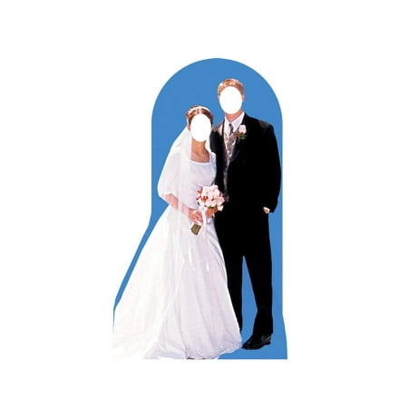 Advanced Graphics 623 Bride & Groom Stand-In- 72" x 42" Cardboard Standup