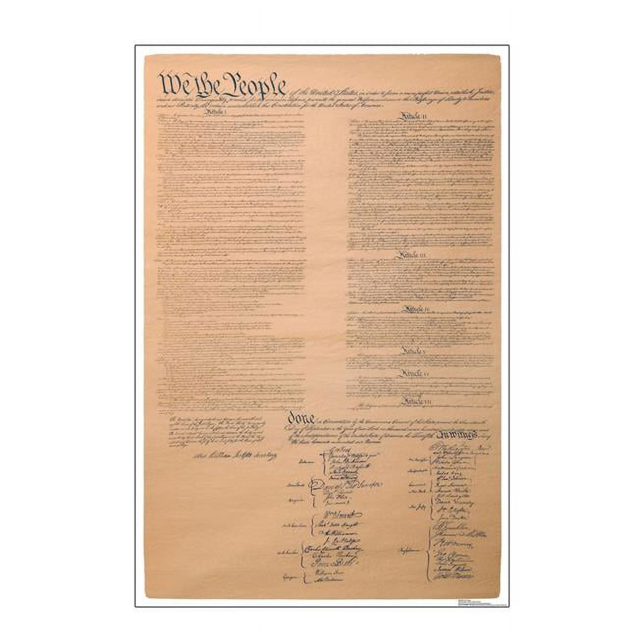 67'' Beige Cardboard Constitution Standup Cutout