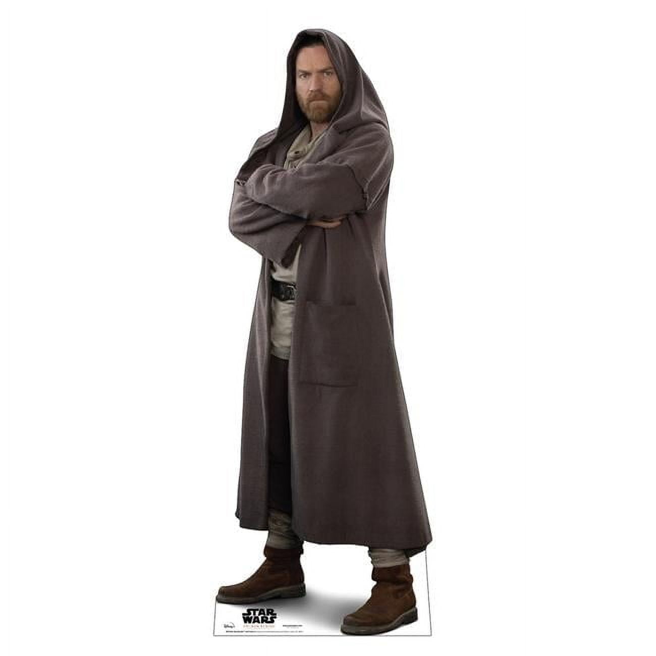 70'' Life-Size Obi-Wan Kenobi Cardboard Standup with Hood