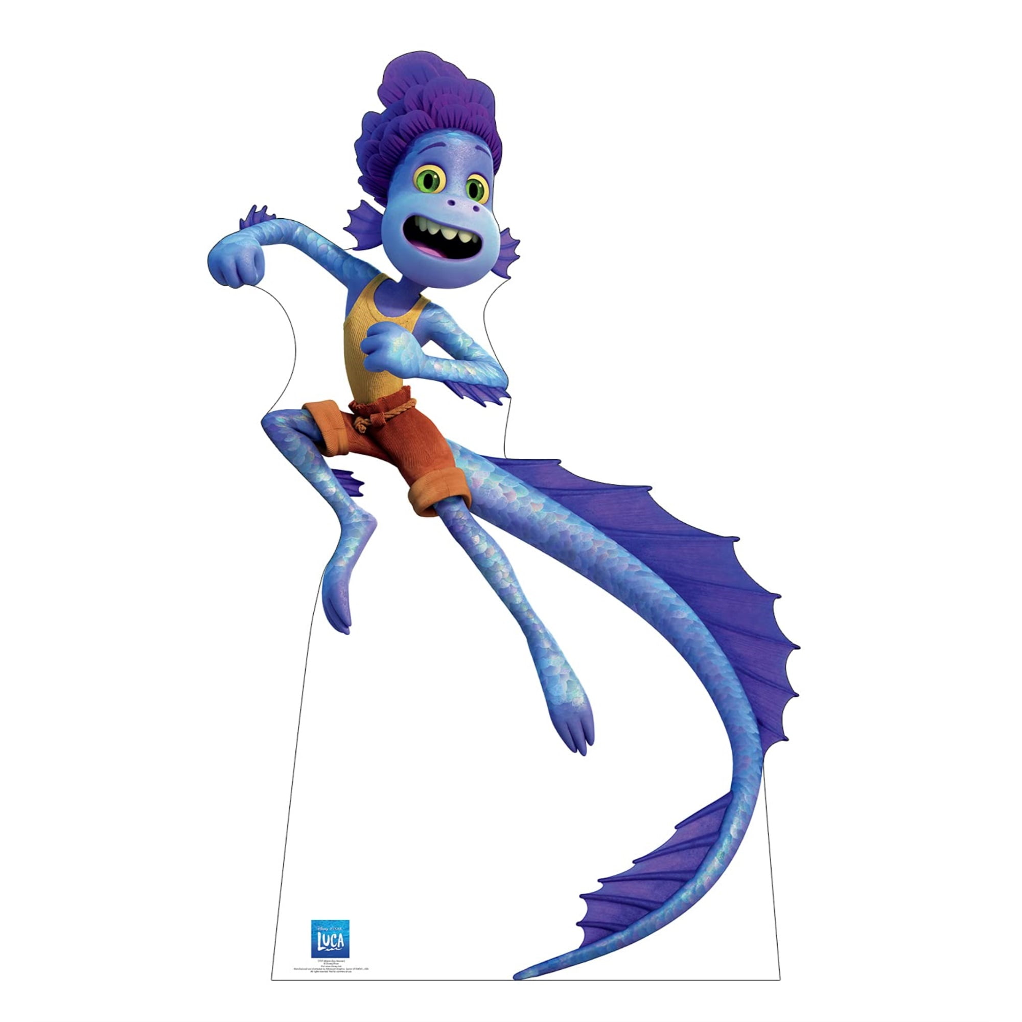 70'' Blue Alberto Sea Monster Cardboard Standup