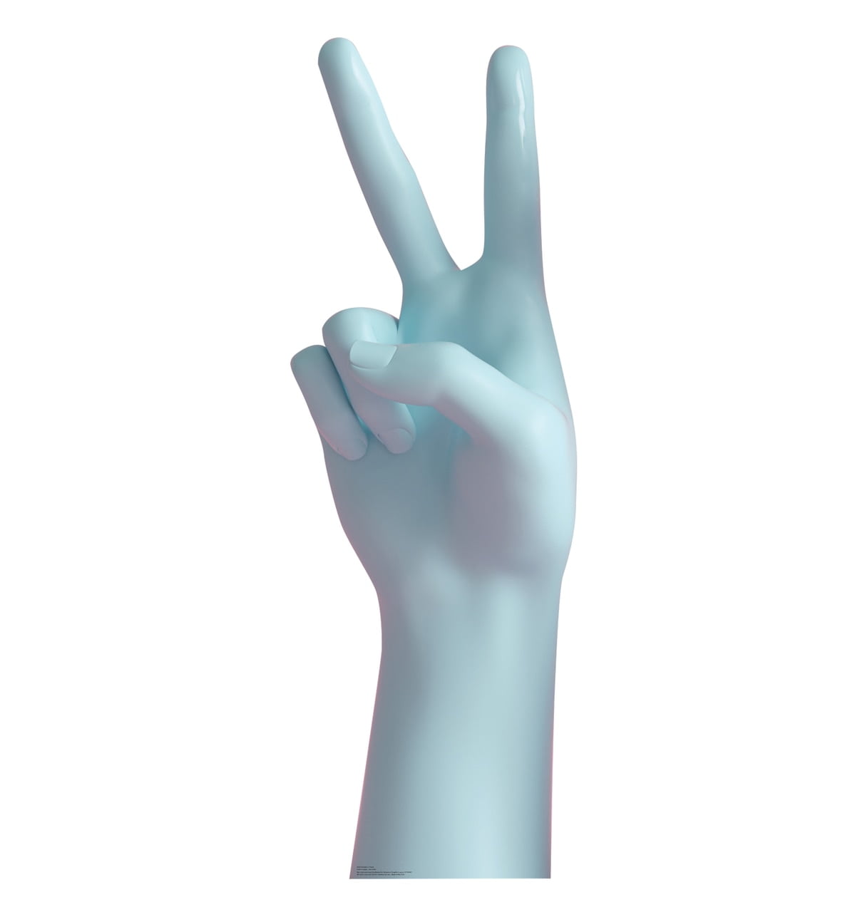 73'' Blue Peace Sign Cardboard Standup