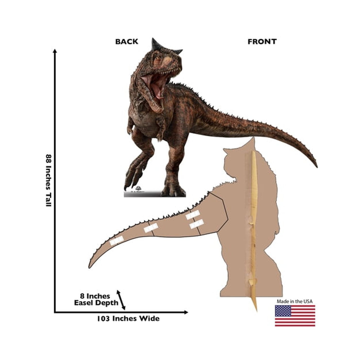 Jurassic World Carnotaurus 85'' Life-Size Cardboard Standup