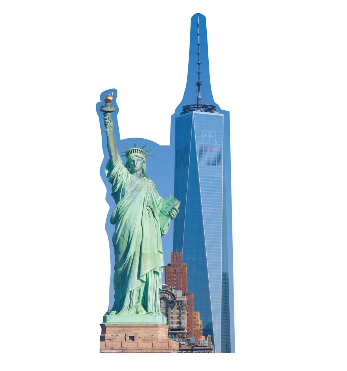 88'' New York Skyline Cardboard Standee with Statue of Liberty