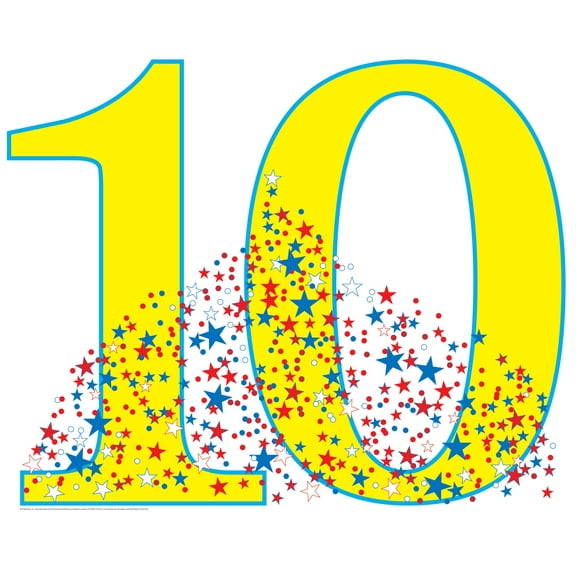 Advanced Graphics 970 Number 10- 36" x 45" Cardboard Standup