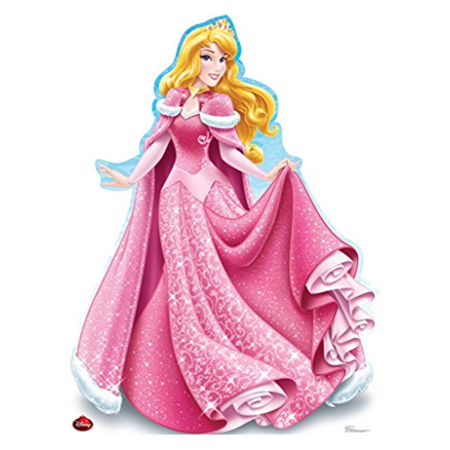 63'' Pink Disney Princess Aurora Holiday Cardboard Standup