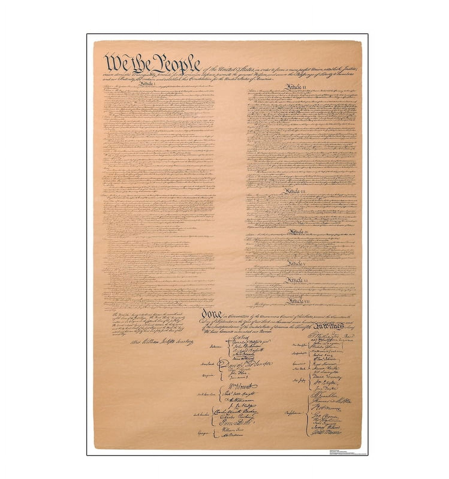 67'' Beige Cardboard Constitution Standup Cutout