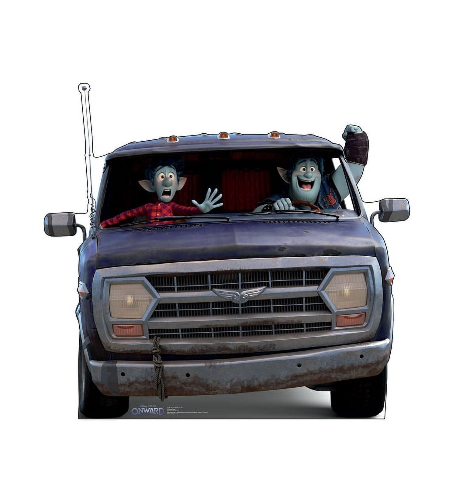 Disney Onward Ian and Barley in Van Cardboard Cutout
