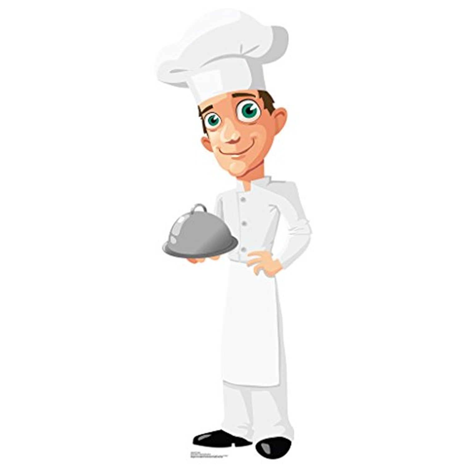 Life-Size Cartoon Chef Cardboard Standup Cutout