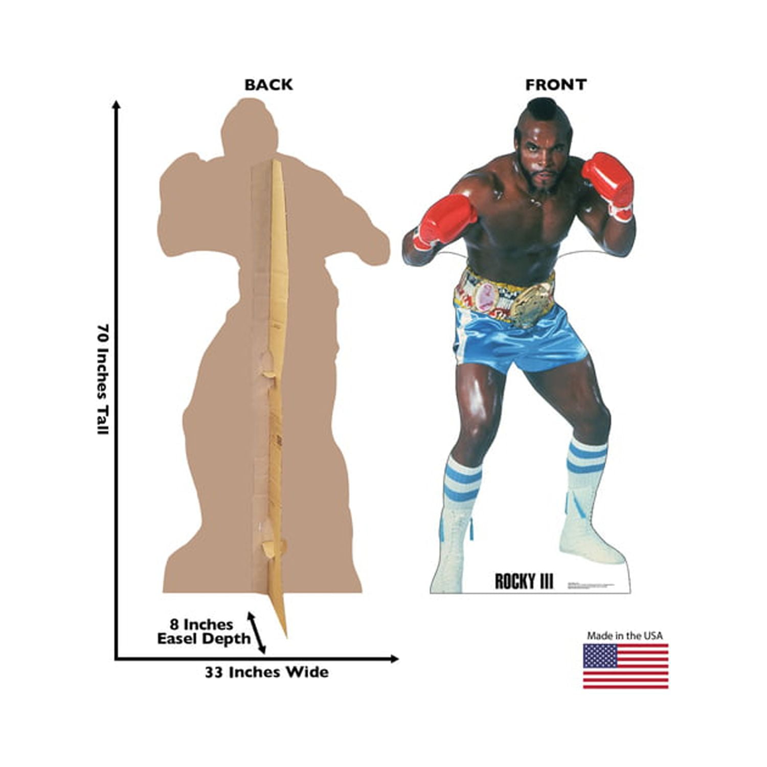 Clubber Lang Rocky III Life-Size Cardboard Cutout 70 x 33 inches