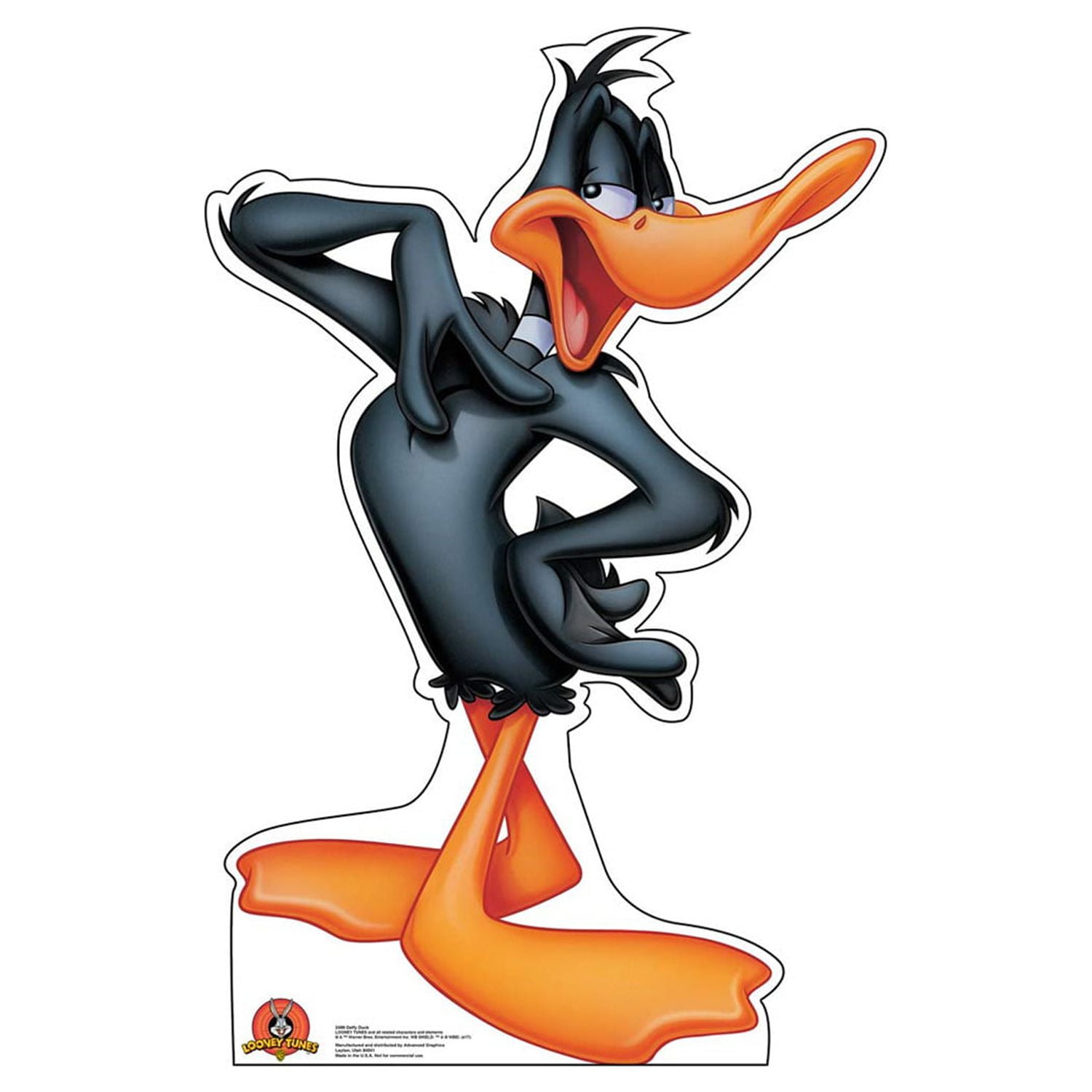 Daffy Duck Life-Size Black and Orange Cardboard Standup