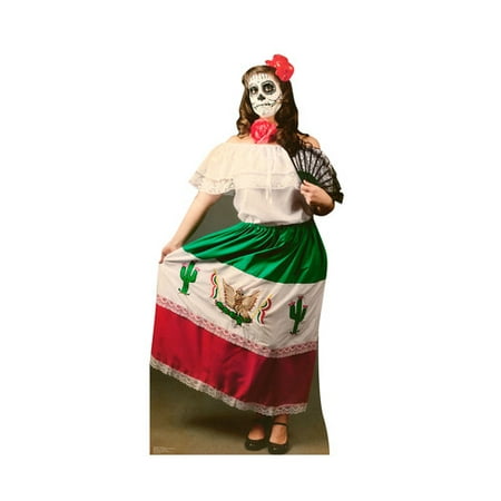 Advanced Graphics Day of The Dead Woman Cardboard Stand-Up