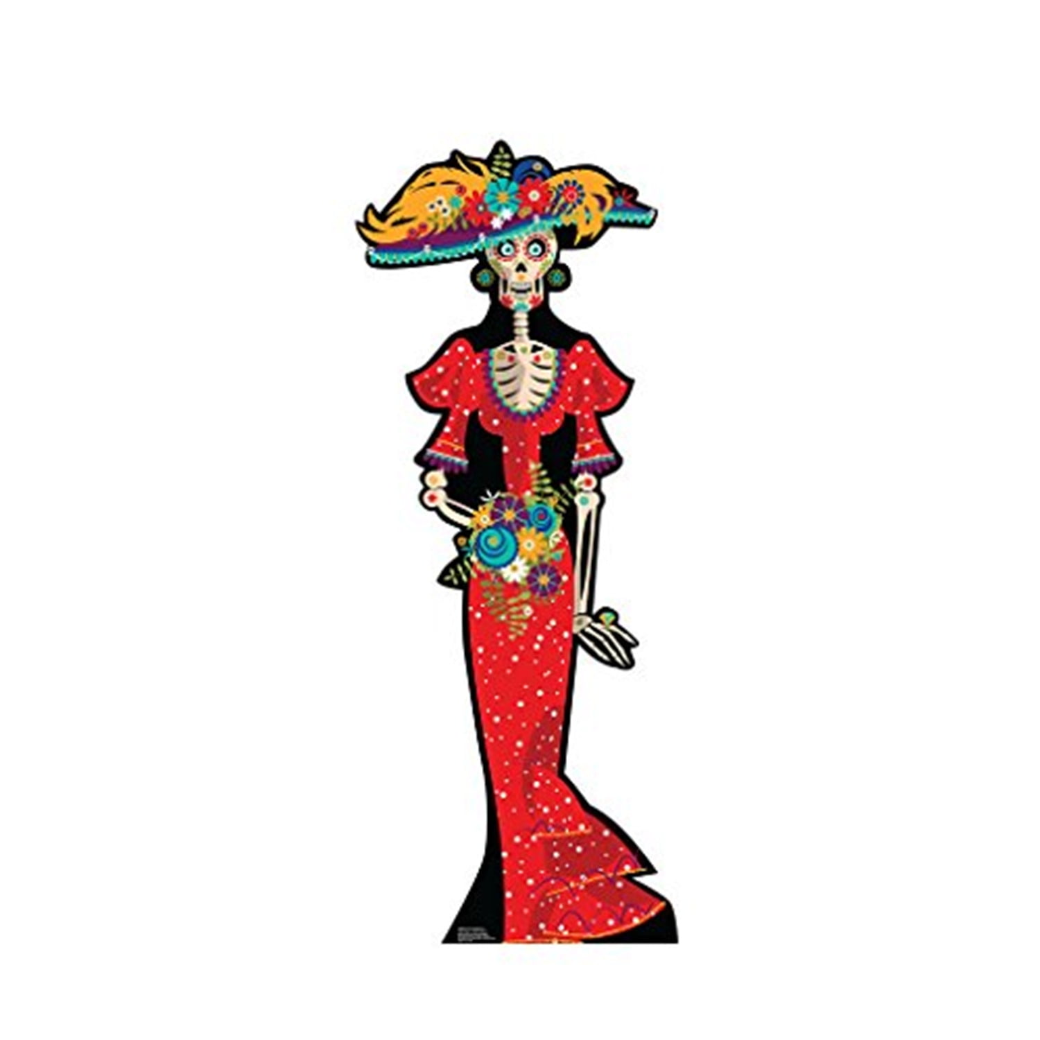 67'' Colorful Day of the Dead Cardboard Standup
