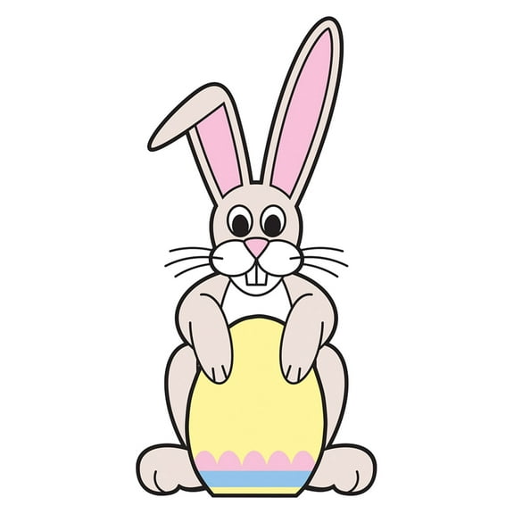 Easter Bunny with Egg Sign Board