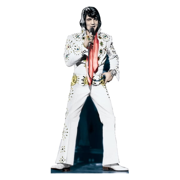 Advanced Graphics Elvis Presley White Jumpsuit Lifesize Wall Decor Cardboard Standup Cutout Standee Poster