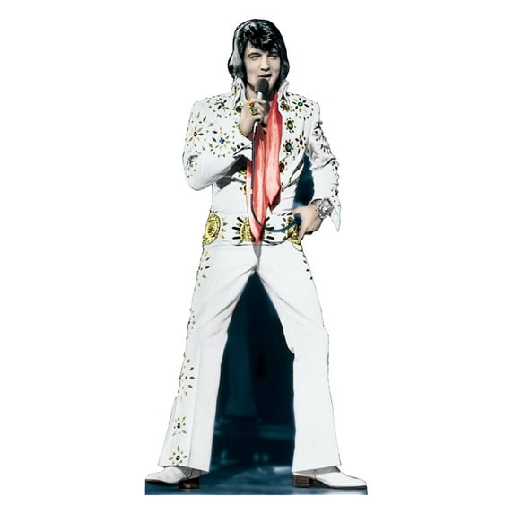 Advanced Graphics Elvis Presley White Jumpsuit Lifesize Wall Decor Cardboard Standup Cutout Standee Poster
