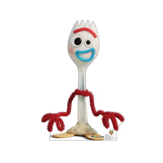 Advanced Graphics Forky Cardboard Stand-Up, 32in, Lifesize, Single-Sided, High Quality Print