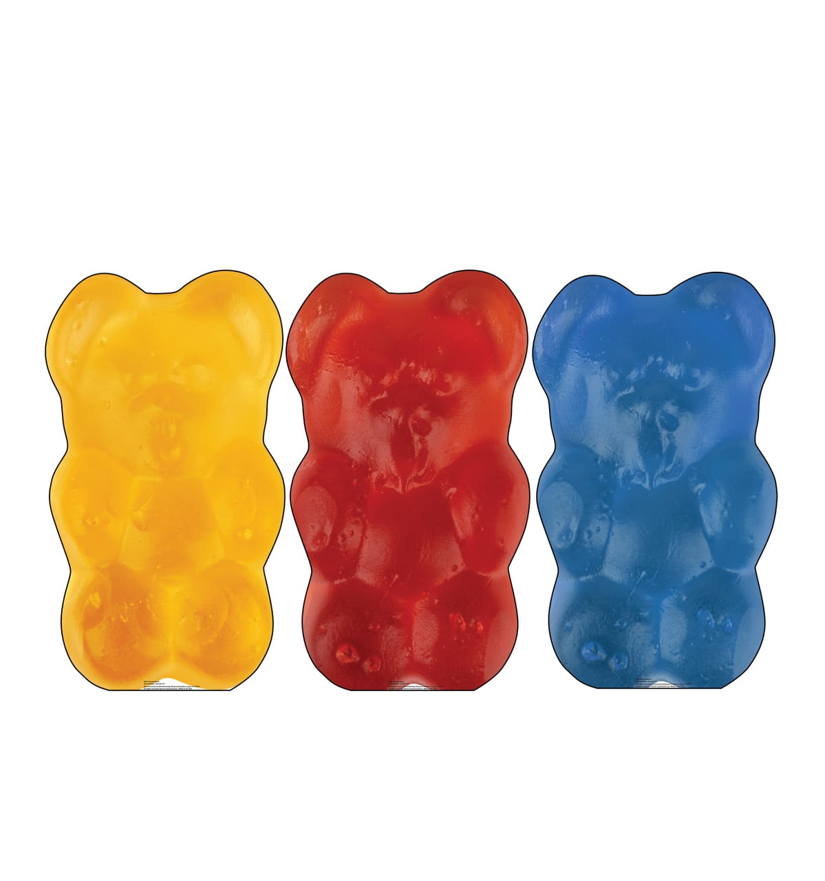 39'' Multicolor Gummy Bears Cardboard Standup Decor