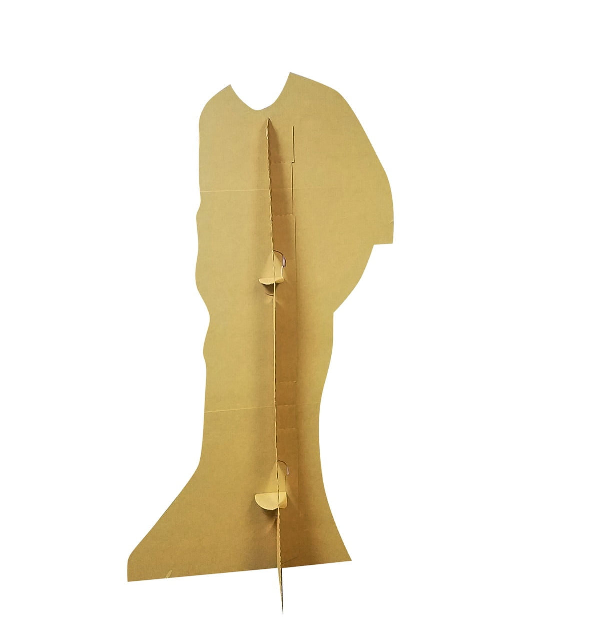 61'' Orange Cardboard Standup with Brown Shoes