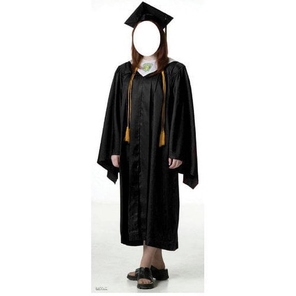 Advanced Graphics Life-Size Stand-Ins Female Graduate Cap and Gown Stand-Up