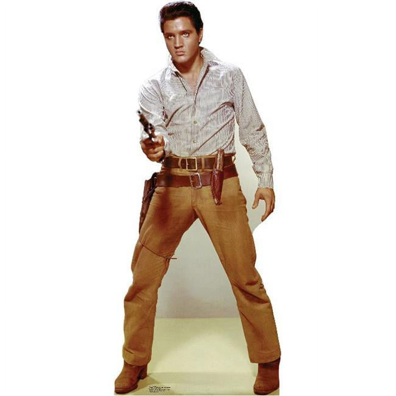 Life-Size Elvis Gunfighter Cardboard Standup Poster