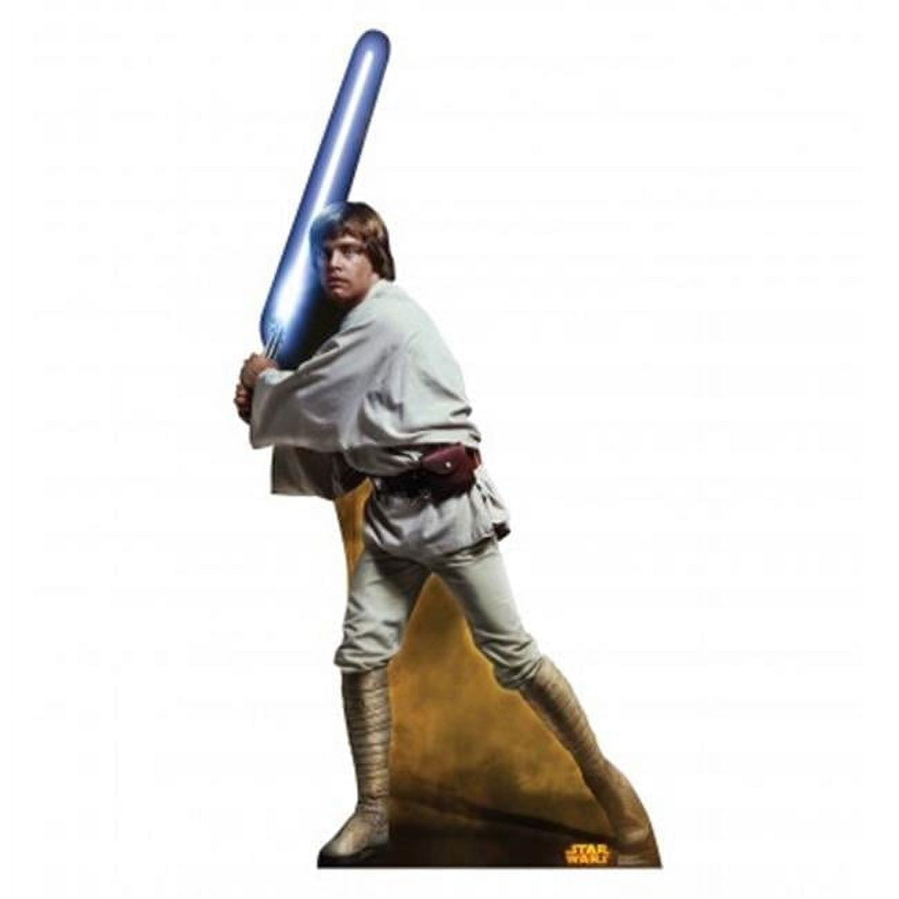 Luke Skywalker 87'' Retouched Cardboard Standup with Lightsaber