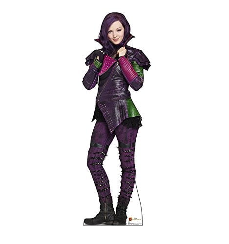 Mal Disney Descendants Lifesize Purple Cardboard Standup