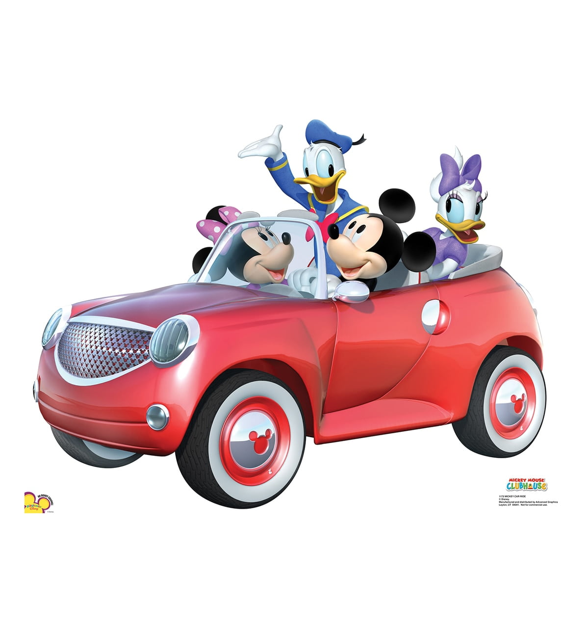 Advanced Graphics Mickey Cardboard Car Play Vehicles