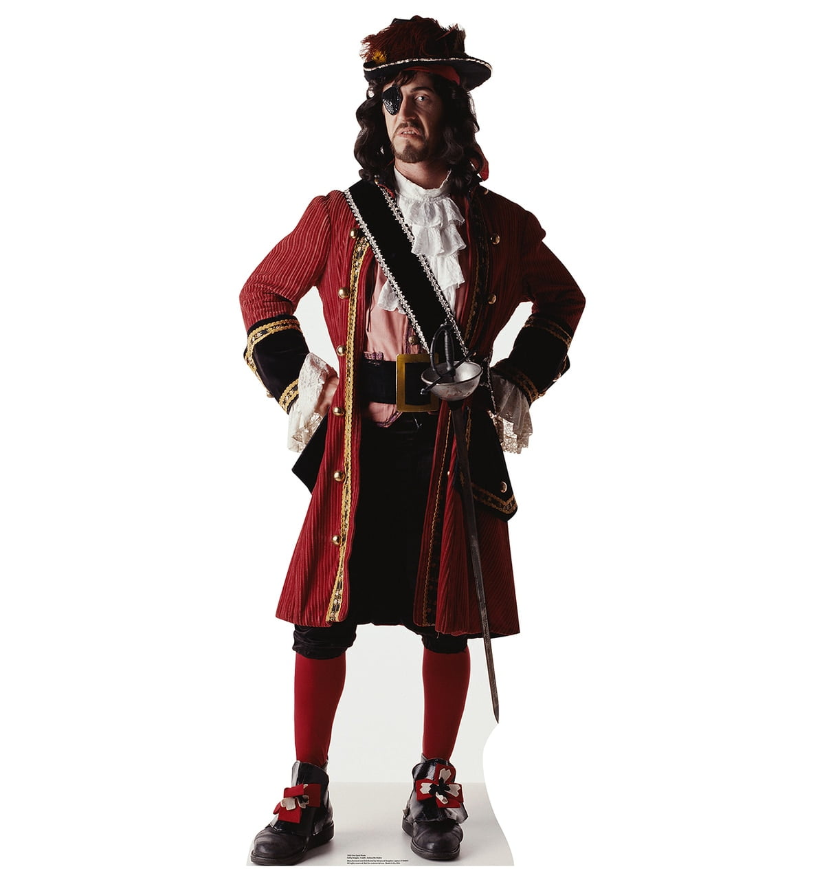 Life-Size One Eyed Pirate Cardboard Standup
