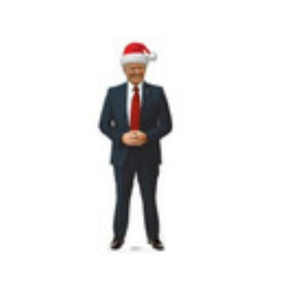 Advanced Graphics 5570 Outdoor Standee of President Donald Trump Santa Hat