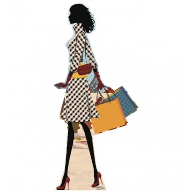 Life-Size Paris Shopper Cardboard Standup Display