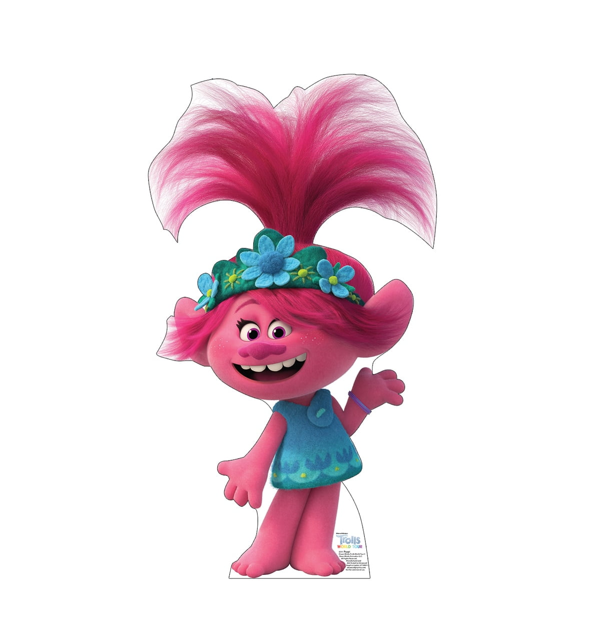 Poppy Trolls World Tour Life-Size Cardboard Standup