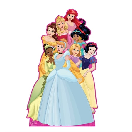 Cardboard People Princess Collage Life Size Cardboard Cutout Standup - Disney
