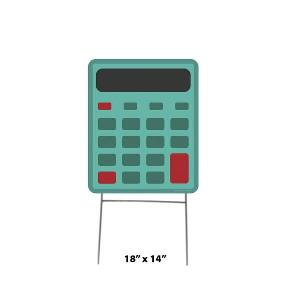 School Calculator Yard Sign