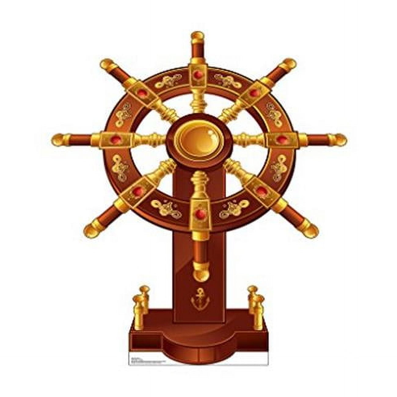 50'' Life Size Ship's Wheel Cardboard Standup Decor