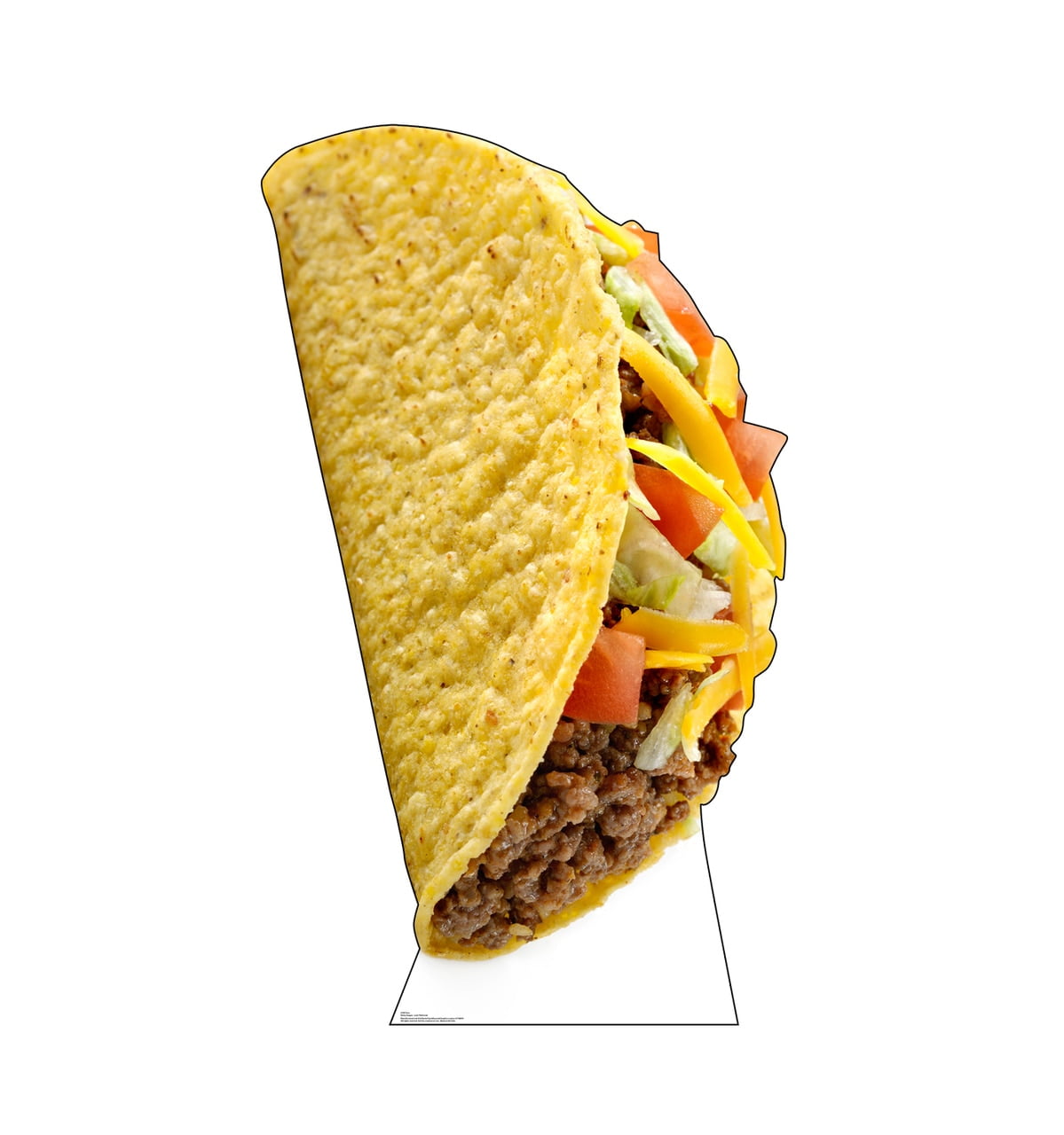 72'' Life-Size Taco Cardboard Standup Decor