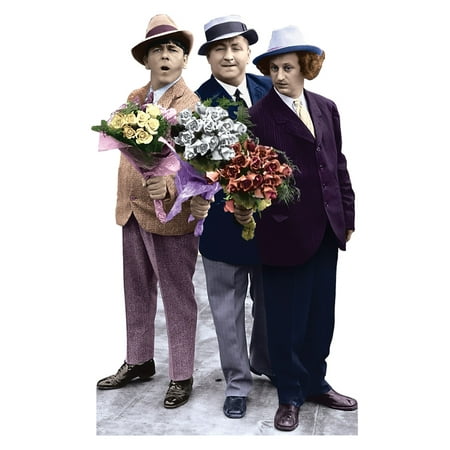 Advanced Graphics 555 Three Stooges-Flowers Life-Size Cardboard Stand-Up