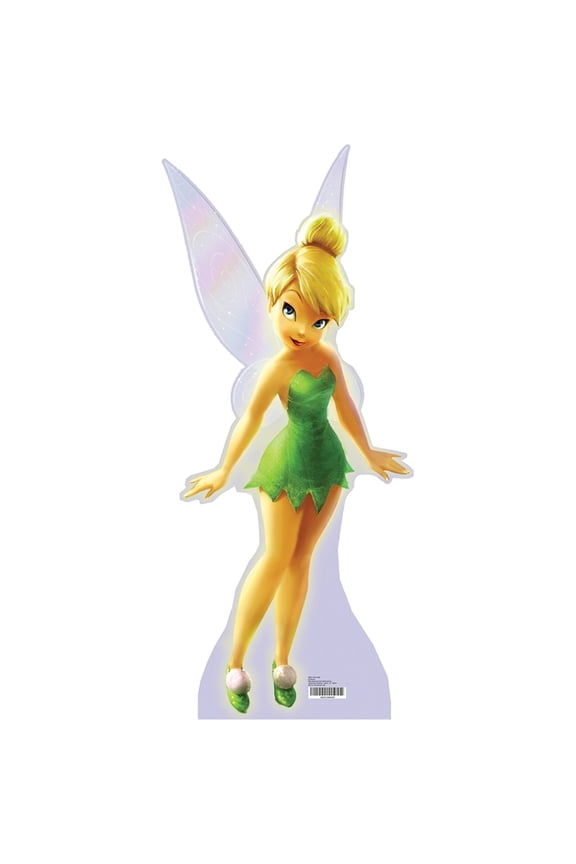 Tinker Bell Cardboard Stand-Up, Multicolor, 36" x 15"