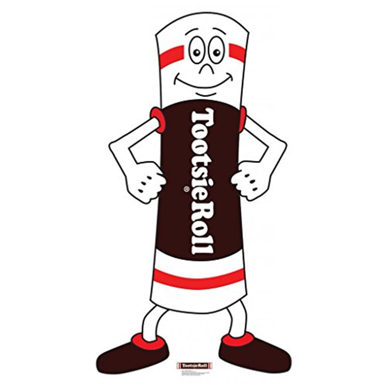 61'' Life-Size Tootsie Roll Man Cardboard Standup