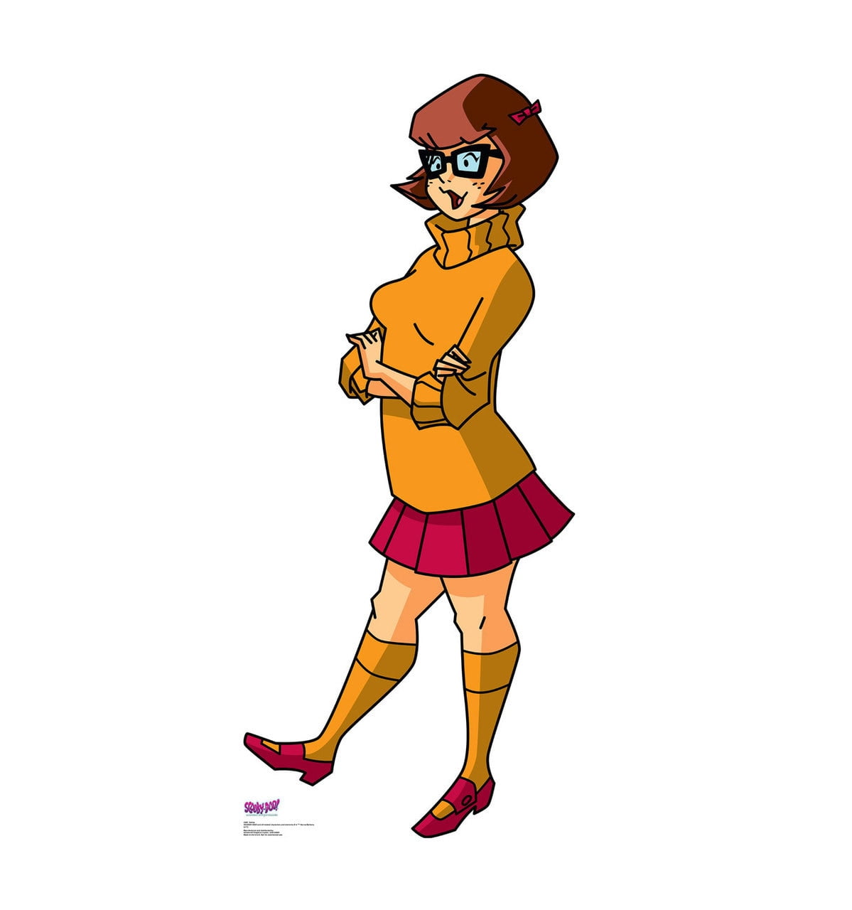 Velma Life-Size Cardboard Cutout Standup in Orange and Red