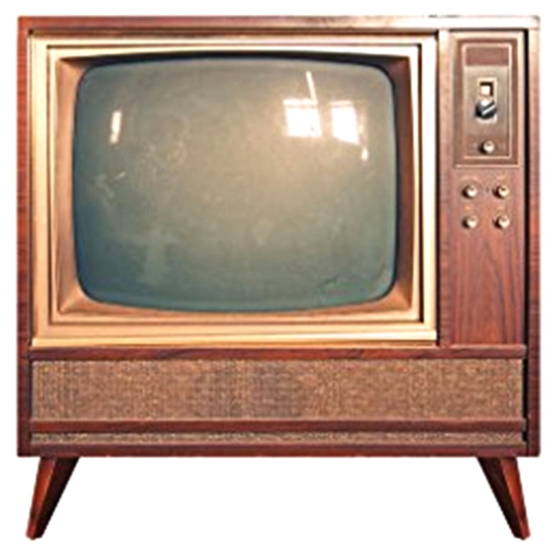 Vintage TV Shaped Cardboard Cutout 32" x 31"