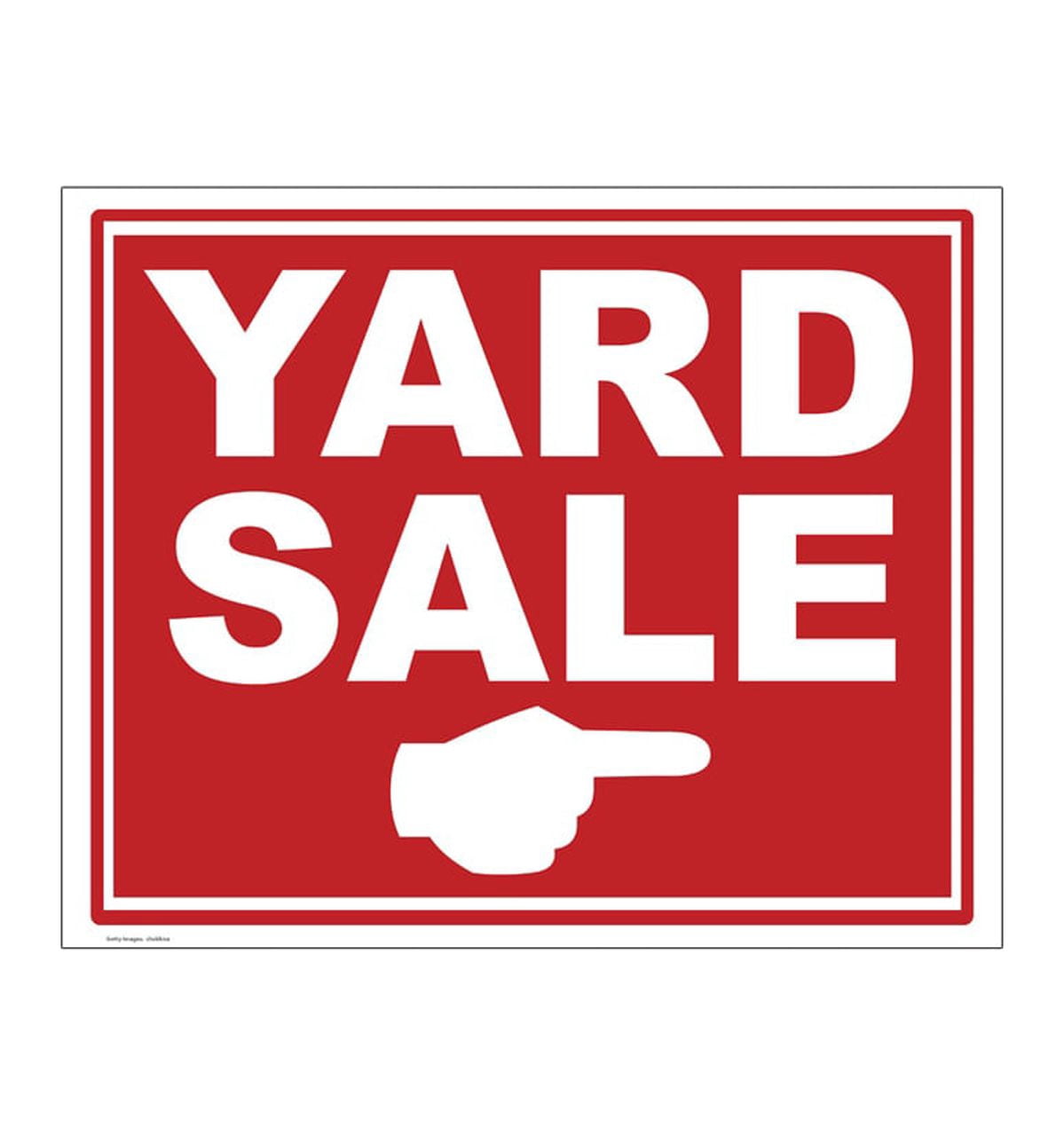 Yard Sale Yard Sign Right