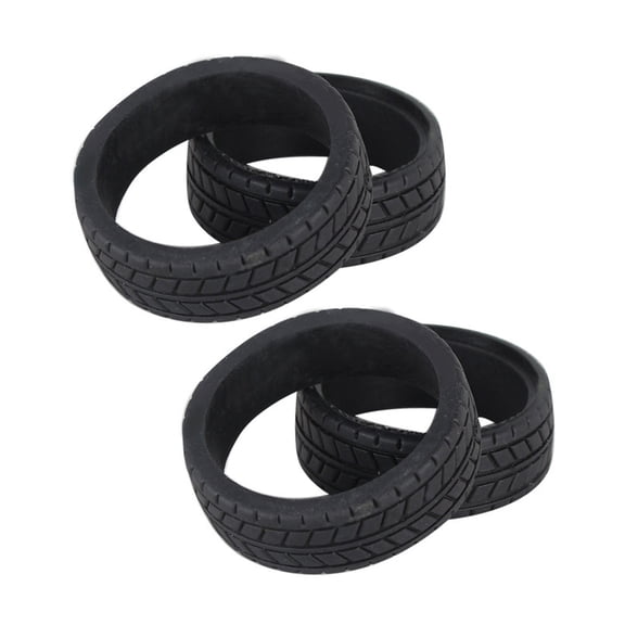 Advanced Grip Wheel Tires Set of 4 For 1/18 Drift Car For Smoother Racing and Driving Performances Vehicle Upgrade Part