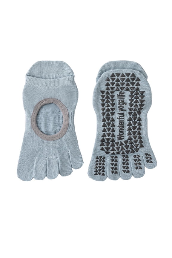 Advanced Grip Yoga Socks With Silicone Padding Toe Separator For Enhanced Arch Support Breathable Athletic Workout Performance