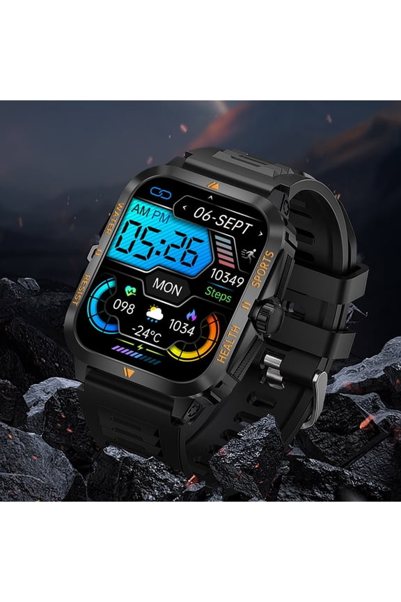 Advanced H02 Smart Watch Outdoor Sports with 30m Waterproof  1.9 Inch HD Screen Bluetooth Music Calling Fitness Tracker Heart Rate, IP68 Swimming Smartwatch for Men Women