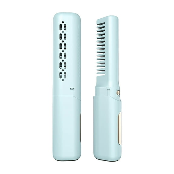Advanced Hair Brush 2025 Alloy Styling Tool 2-In-1 Design for Curling and Smoothing Portable Wireless USB Charging Upgraded Hairdressing Comb