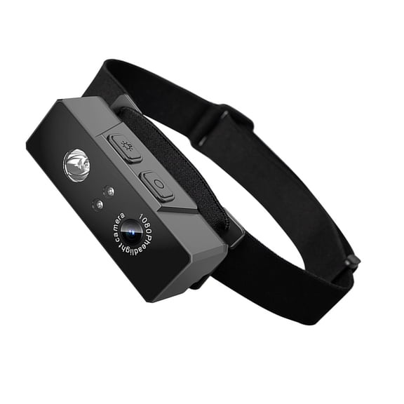 Advanced Headlamp Camera 1080p with LoopingRecording and Comfortable Headband Action Camera Outdoor Photography Gear