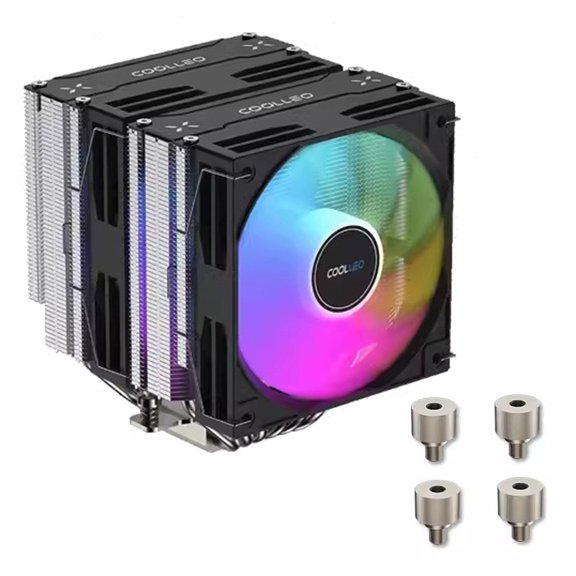 Advanced Heat Pipes PC Case Fan Ensuring Efficient and Quiet Airflows 1600RPM for Desktop Computers Case Cooling Fan