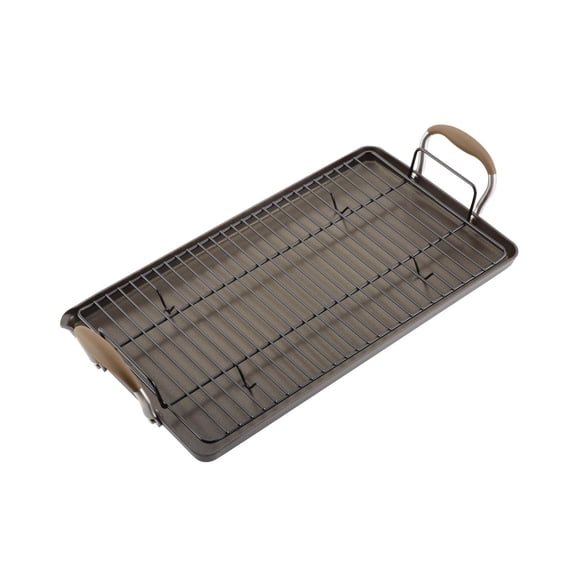 Advanced Home Hard - Anodized Nonstick Double Burner Griddle