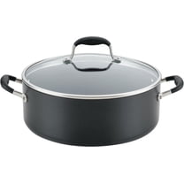Advanced Home Hard-Anodized Nonstick Wide Stock Pot/Stockpot (7.5-Quart, Onyx)